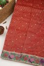 Designer Kora Red Saree