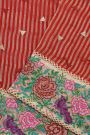 Designer Kora Red Saree