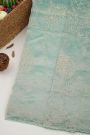 Designer Kora Sky Blue Saree