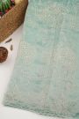 Designer Kora Sky Blue Saree