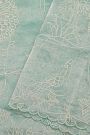Designer Kora Sky Blue Saree
