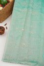 Designer Kora Sky Blue Saree