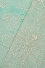 Designer Kora Sky Blue Saree