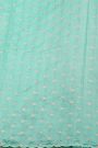 Designer Kora Sky Blue Saree