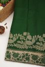 Designer Kora Bottle Green Saree