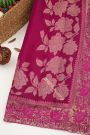 Designer Kora Magenta Saree