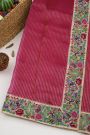 Designer Kora Magenta Saree