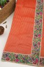 Designer Kora Red Saree