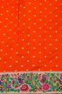 Designer Kora Red Saree