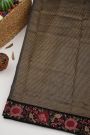 Designer Kora Black Saree