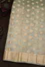 Fancy Kora Mint Green Saree