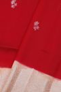 Fancy Matka Silk Red Saree