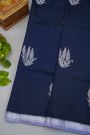 Fancy Matka Silk Navy Blue Saree