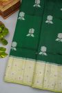 Fancy Matka Silk Bottle Green Saree