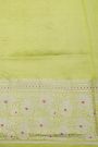 Fancy Matka Silk Bottle Green Saree