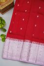 Fancy Matka Silk Red Saree