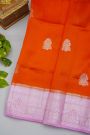 Fancy Matka Silk Orange Saree