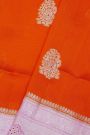 Fancy Matka Silk Orange Saree