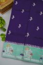 Fancy Matka Silk Navy Blue Saree