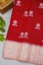 Fancy Matka Silk Red Saree