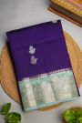 Fancy Matka Silk Navy Blue Saree