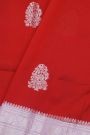Fancy Matka Silk Red Saree