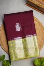 Fancy Matka Silk Maroon Saree