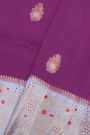Fancy Matka Silk Purple Saree