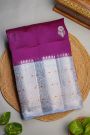 Fancy Matka Silk Purple Saree