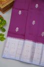 Fancy Matka Silk Purple Saree