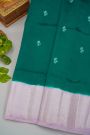 Fancy Matka Silk Bottle Green Saree