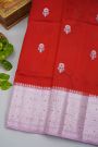 Fancy Matka Silk Red Saree