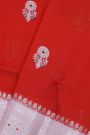 Fancy Matka Silk Red Saree