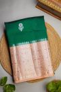 Fancy Matka Silk Bottle Green Saree