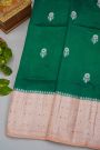 Fancy Matka Silk Bottle Green Saree