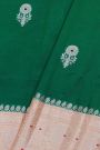 Fancy Matka Silk Bottle Green Saree