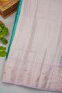 Fancy Matka Silk Peacock Green Saree