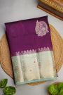 Fancy Matka Silk Violet Saree