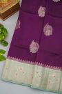 Fancy Matka Silk Violet Saree