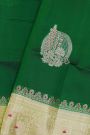 Fancy Matka Silk Bottle Green Saree