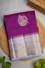 Fancy Matka Silk Purple Saree