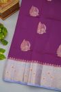 Fancy Matka Silk Purple Saree