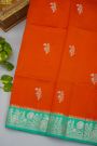 Fancy Matka Silk Orange Saree