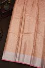 Fancy Kora Peach Saree