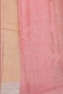Fancy Kora Peach Saree