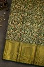 Kancheepuram Tissue Bottle Green Saree