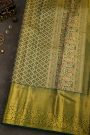 Kancheepuram Tissue Bottle Green Saree