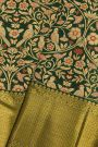 Kancheepuram Tissue Bottle Green Saree