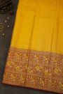 Kancheepuram Silk Mustard Saree