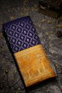 Kancheepuram Silk Navy Blue Saree